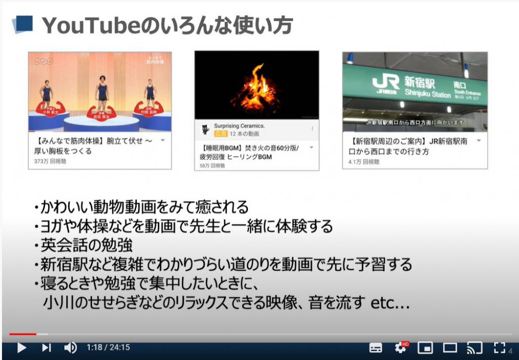 YouTube（ユーチューブ）のいろいろな使い方