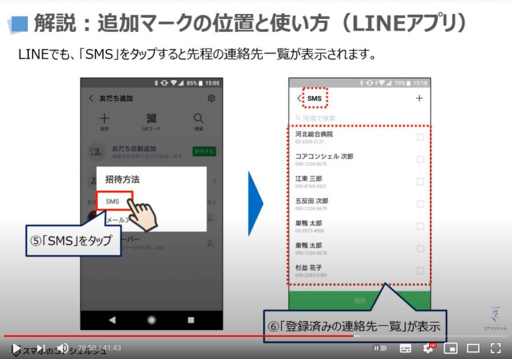 スマホのマーク（記号・アイコン）の掲載箇所｜意味｜使い方：追加マークの位置と使い方（LINEアプリ）