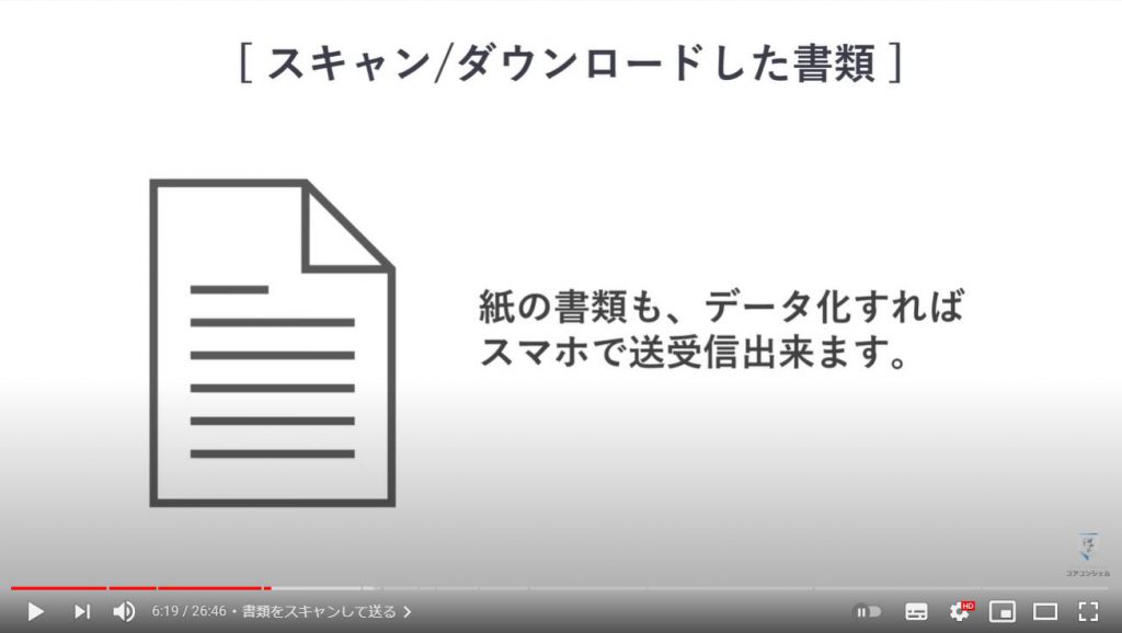 送信可能な選択肢及び送信方法：書類をスキャンして送る