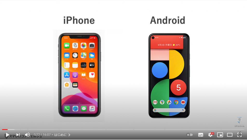 iPhoneとAndroidの違いと特徴