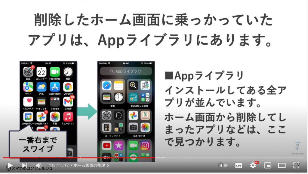 iOS15のバージョンアップと強化ポイント：変更ポイント（ホーム画面の整理）