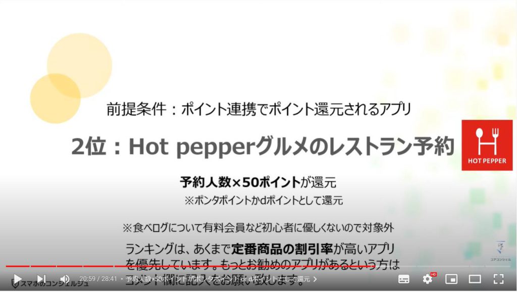 入れておきたいアプリ10選：ポイント連携でポイント還元されるアプリ「Hot pepperグルメ」