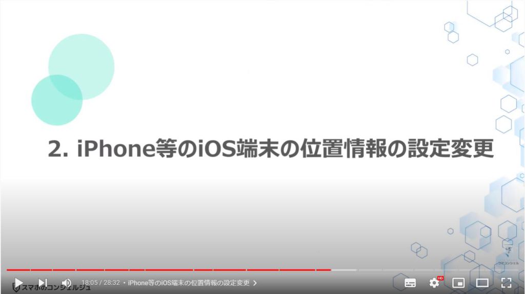 スマホの安全性を見直す（位置情報とトラッキングの許可）：iPhone等のiOS端末の位置情報の設定変