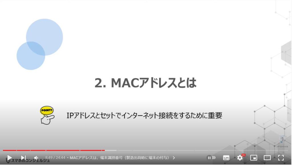 重要なアドレス（IPアドレスとMACアドレス）：MACアドレスとは