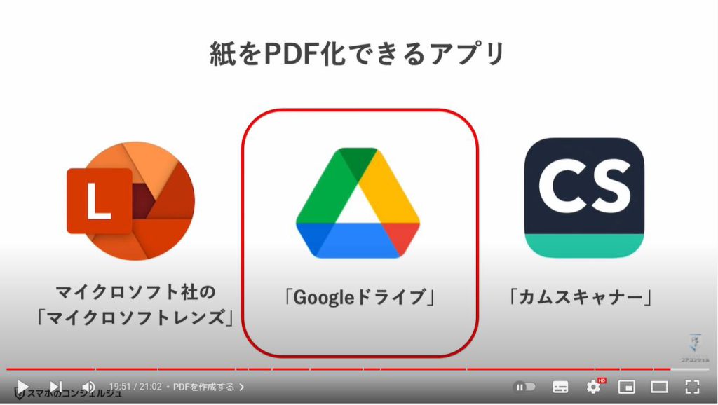 ファイルの保存方法：PDFを作成する