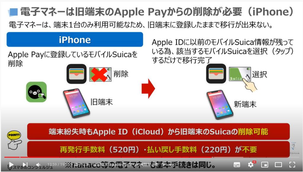 スマホの最重要事項5選：電子マネーは旧端末のApple Payからの削除が必要（iPhone）