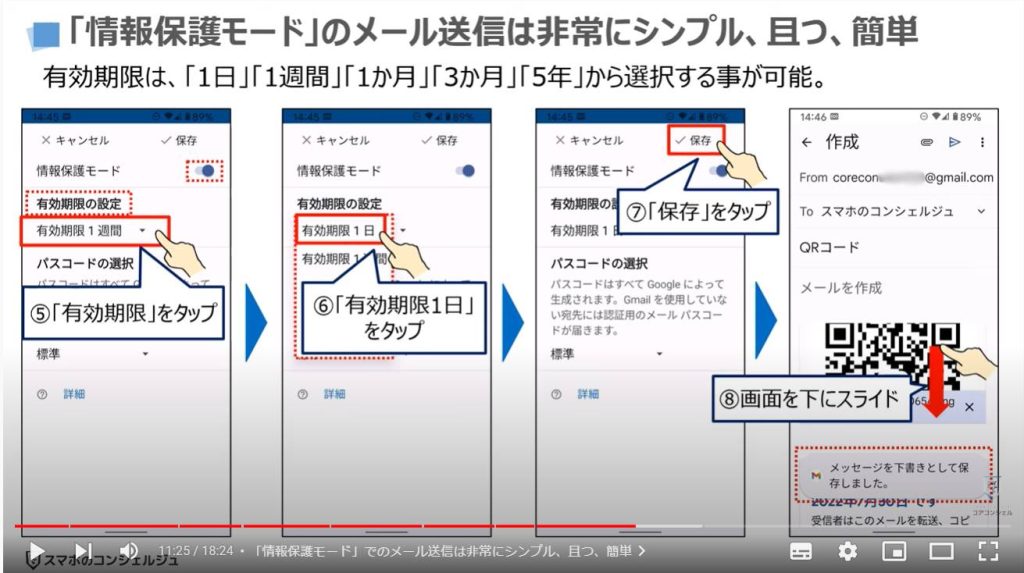 Gmailの活用方法「情報保護モード」：「情報保護モード」でのメール送信は非常にシンプル、且つ、簡単