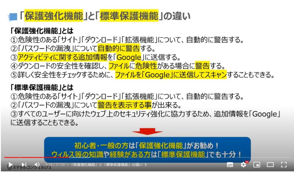 Chromeの最初にすべき正しい設定4選：「保護強化機能」と「標準保護機能」の違い