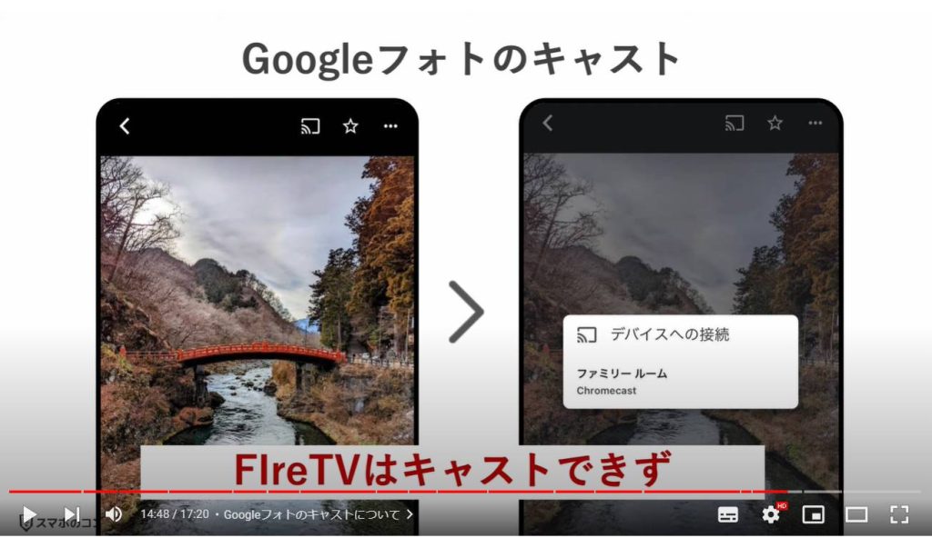 FireTVとChromecastはどちらがいい：Googleフォトのキャストについて