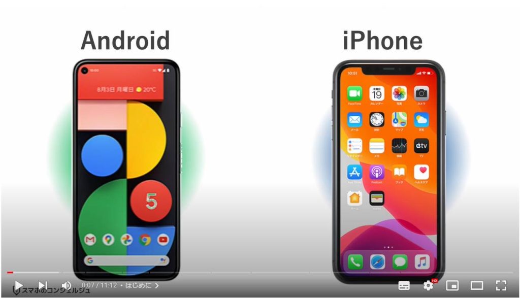 AndroidとiPhoneの違い
