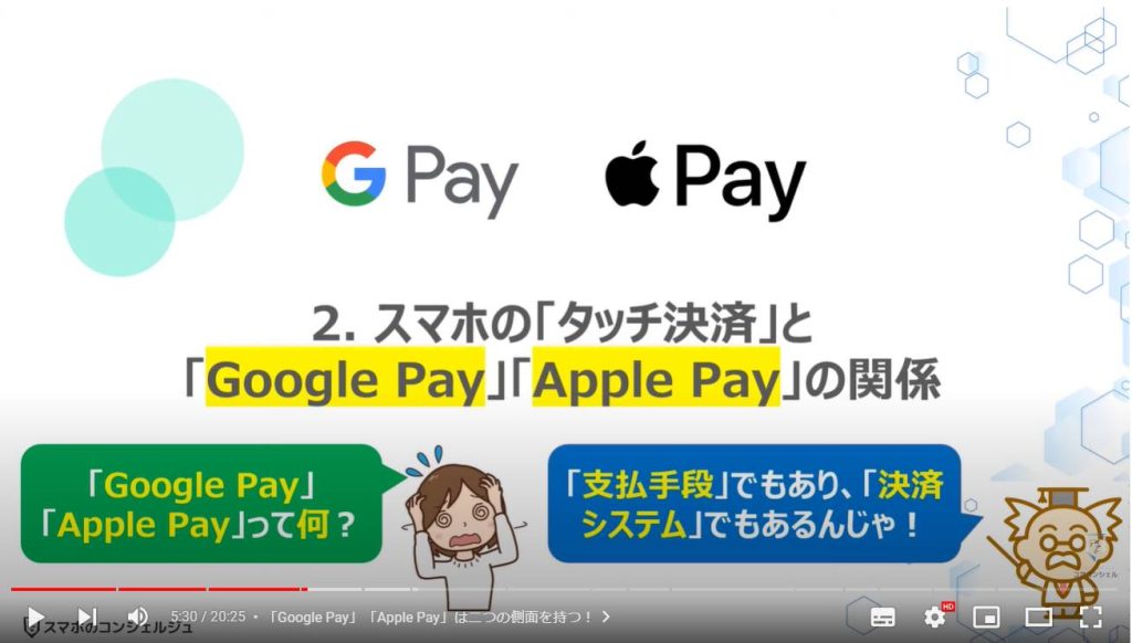「Google Pay」「Apple Pay」と「タッチ決済」の関係：スマホの「タッチ決済」と「Google Pay」「Apple Pay」の関係