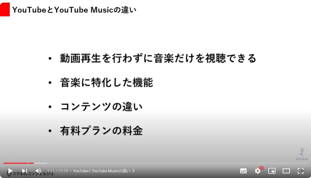 YouTube Musicの使い方とYouTubeとの違い