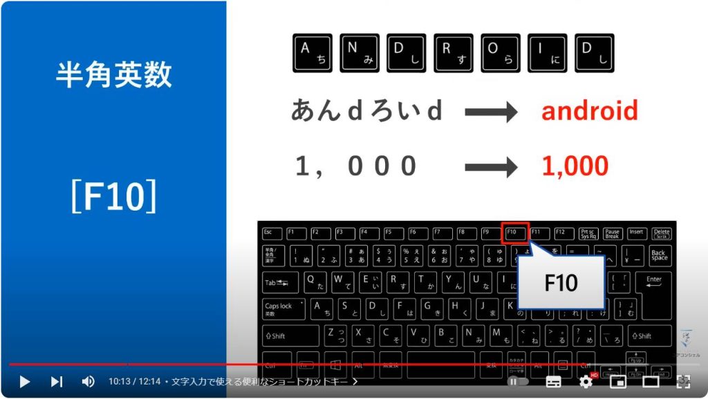最強フリーソフト（Google日本語入力）：文字入力で使える便利なショートカットキー