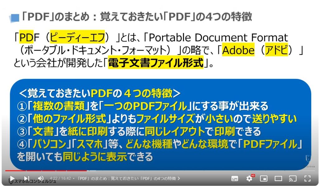 紙の書類をPDFにする方法：「PDF」のまとめ：覚えておきたい「PDF」の4つの特徴