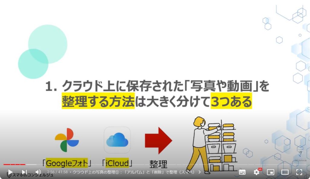 iCloud写真/Googleフォトの3つの整理方法：クラウド上に保存された「写真や動画」を整理する方法は大きく分けて3つある