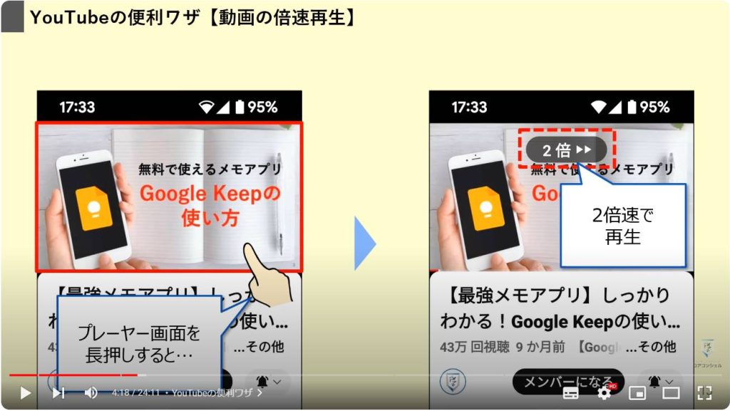 Google系アプリの隠れた便利ワザ：YouTubeの便利ワザ