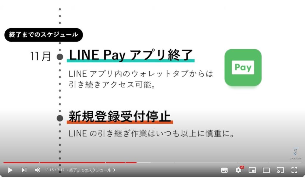 LINE Pay 終了：引き継ぎは慎重に
