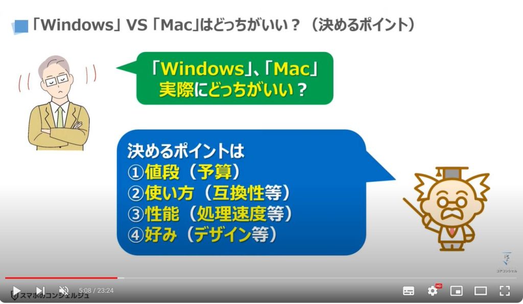 パソコンの購入・買い替え時に押さえておくべき5つのポイント：「Windows」 VS 「Mac」はどっちがいい？（決めるポイント）