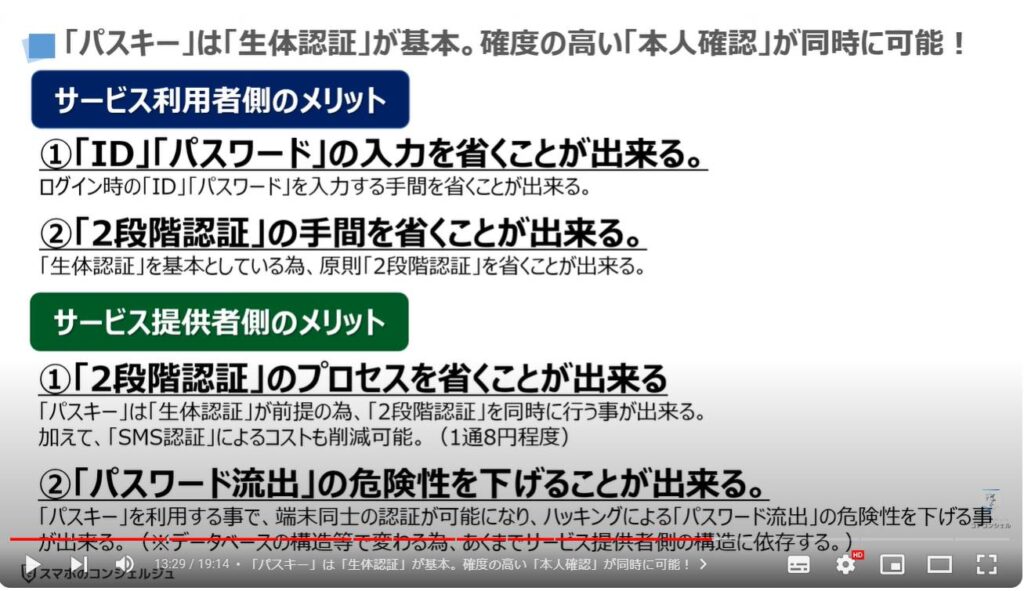 「アカウント」を守る強力な機能：「パスキー」は「生体認証」が基本。確度の高い「本人確認」が同時に可能！