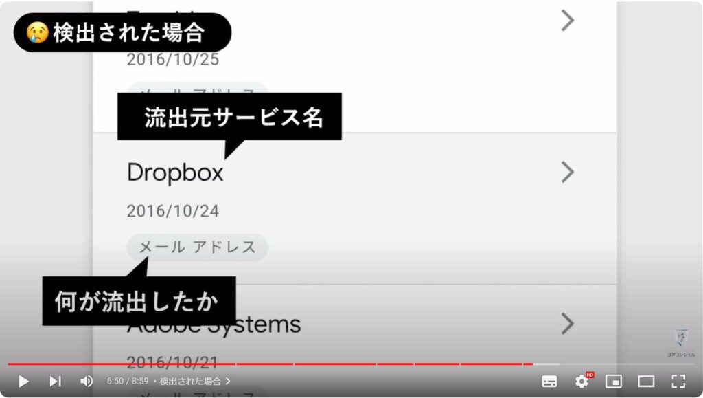 個人情報の流出をチェックする方法：検出された場合