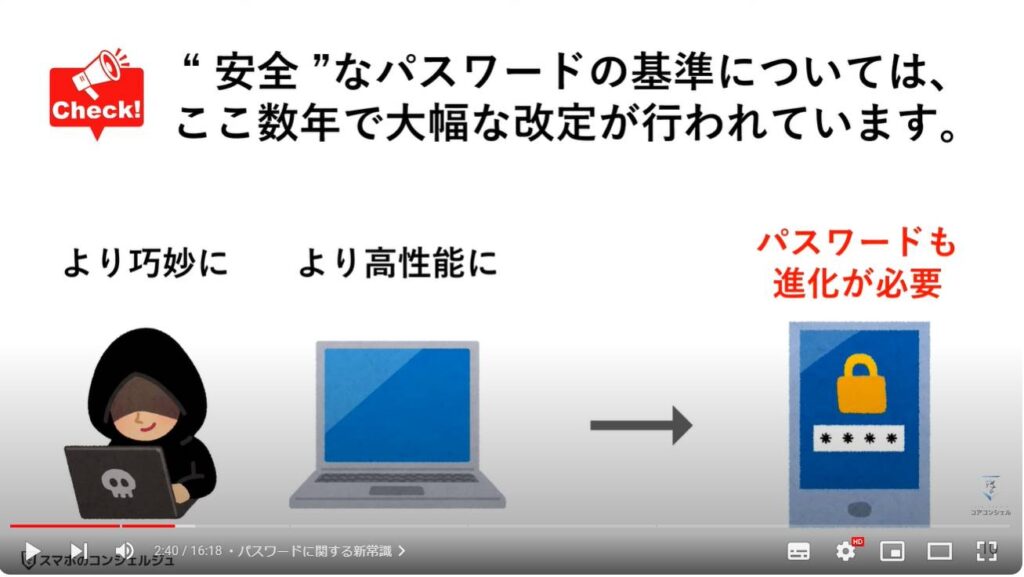 正しいパスワードの決め方：パスワードに関する新常識