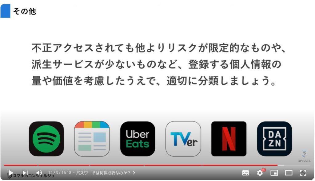 正しいパスワードの決め方：パスワードは何個必要なのか？