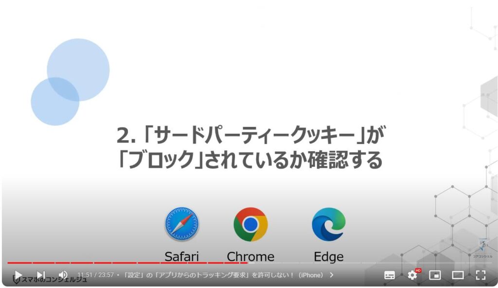 「個人」を追跡する「クッキー」を根本からブロックする方法：「サードパーティークッキー」が「ブロック」されているか確認する