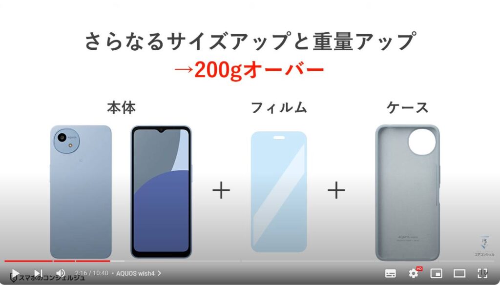 エントリースマホ：AQUOS wish4