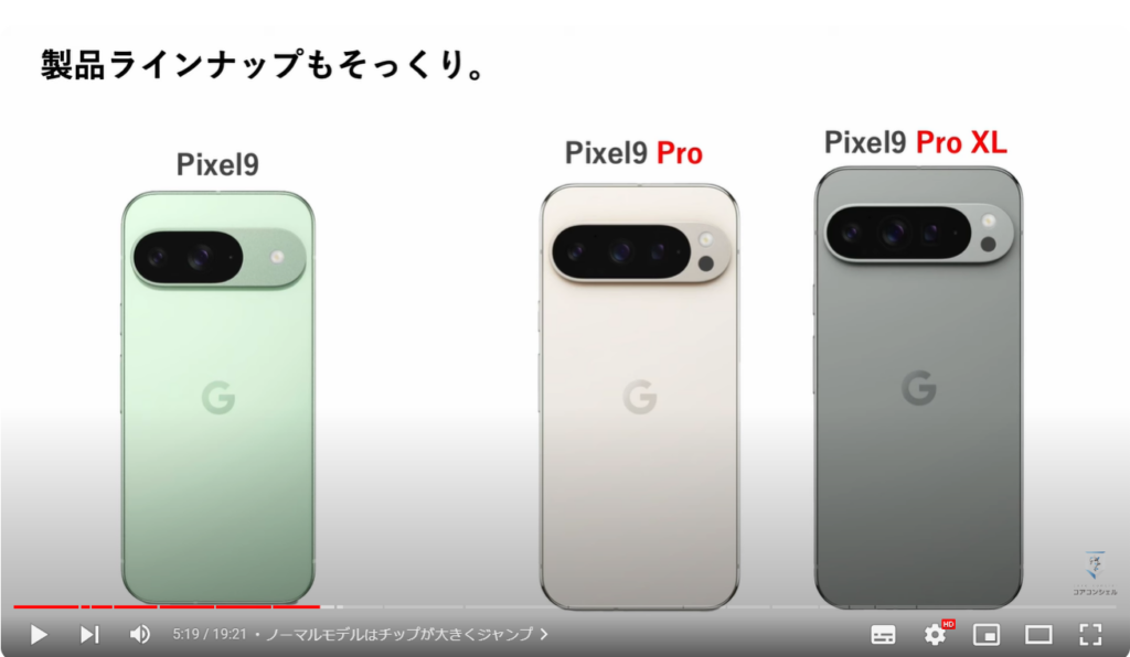 iPhone16シリース vs Pixel9シリーズ：Pixel9やPixel9Proとのサイズ比較