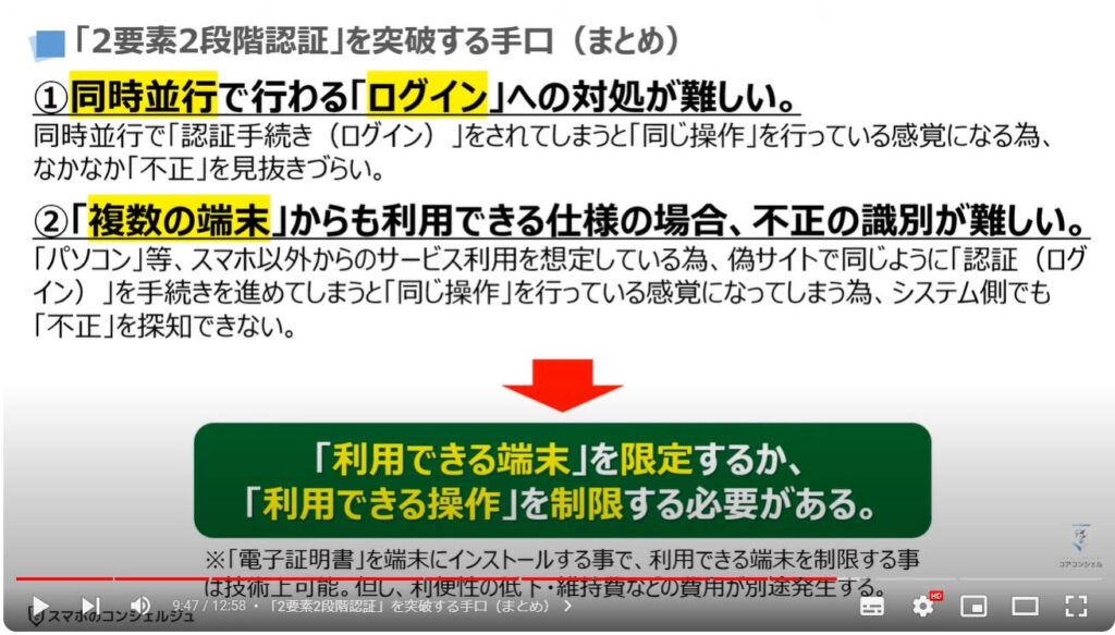 「2段階認証」でも突破される詐欺の最新手口：「2要素2段階認証」を突破する手口（まとめ）