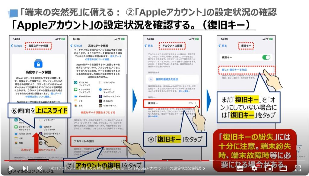 新しい端末だけでスマホを復元する方法：「端末の突然死」に備える：②「Appleアカウント」の設定状況の確認