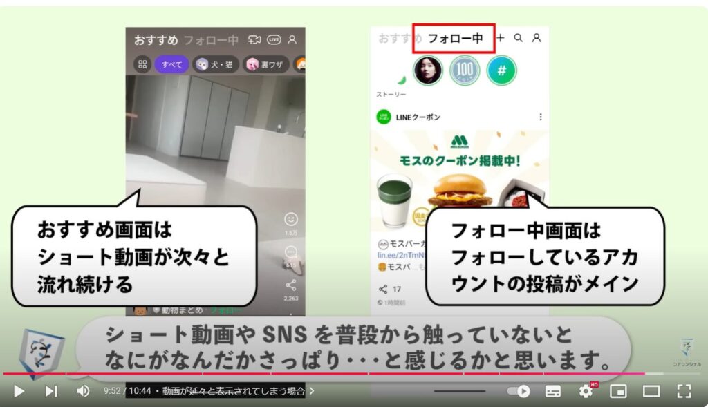 LINEVOOMの自動フォロー：動画が延々と表示されてしまう場合