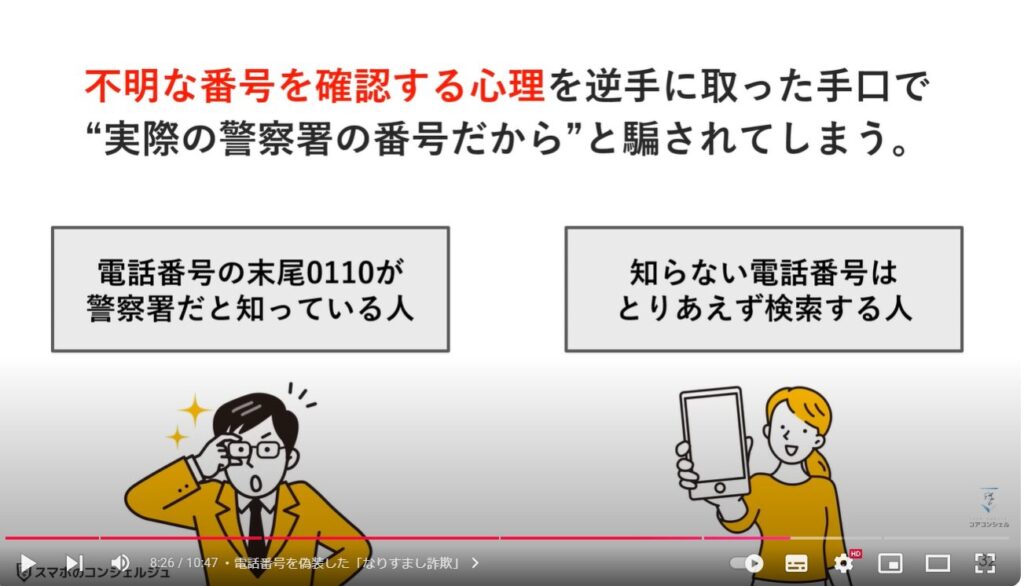 絶対に出てはいけない危険な電話番号：電話番号を偽装した「なりすまし詐欺」