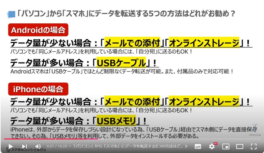 パソコンからスマホにデータ転送：「パソコン」から「スマホ」にデータを転送する5つの方法はどれがお勧め？