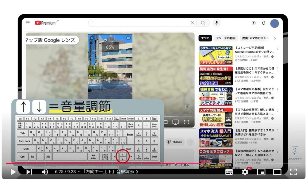 YouTubeの視聴をもっと快適に！（パソコン版）：「方向キー上下」音量調節