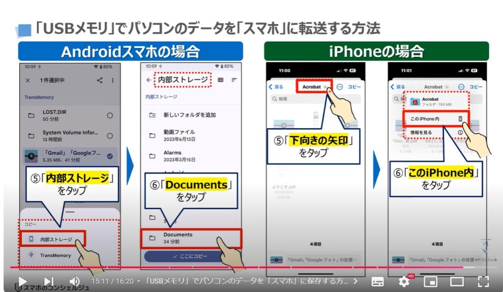 パソコンからスマホにデータ転送：「USBメモリ」でパソコンのデータを「スマホ」に保存する方法