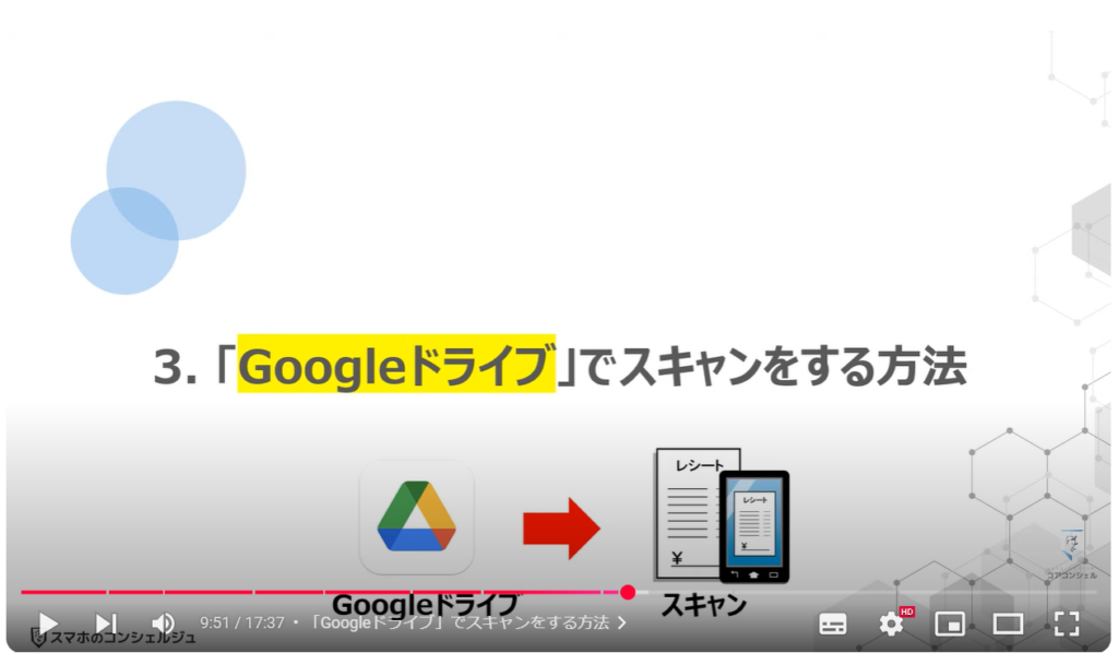 スマホのスキャン（どの方法が一番便利）：「Googleドライブ」でスキャンをする方法