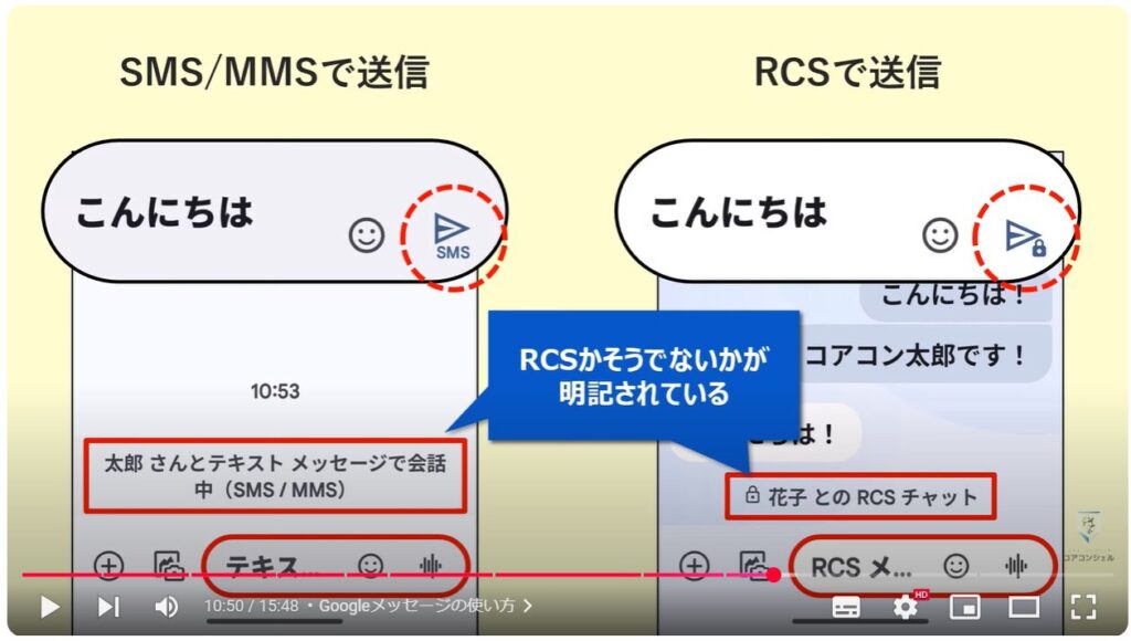 EメールとSMSの違い：Googleメッセージの使い方