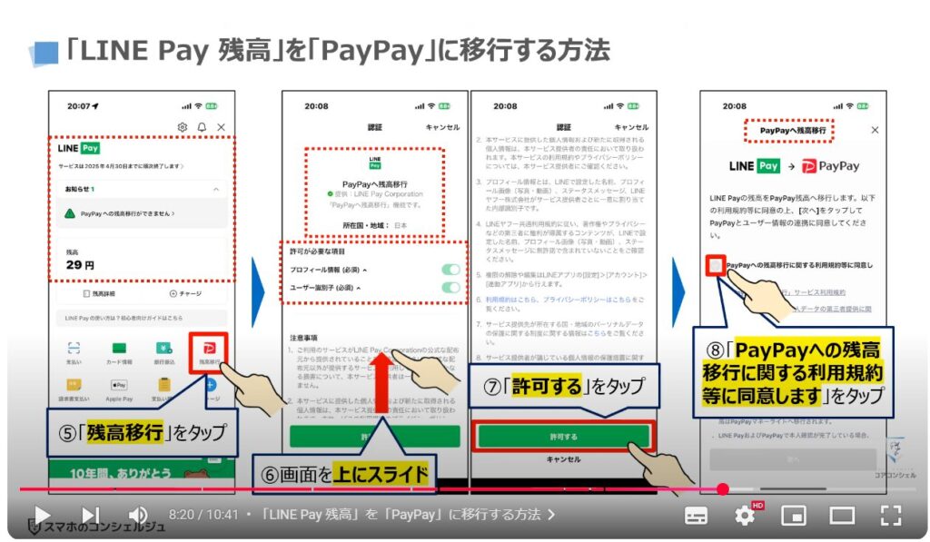 「LINE Pay 残高」を「PayPay」に移行する方法：「LINE Pay 残高」を「PayPay」に移行する方法