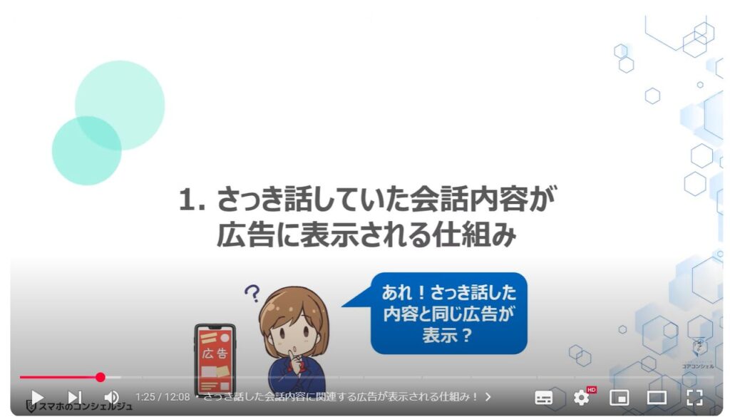 会話内容が広告に表示される仕組み：さっき話していた会話内容が広告に表示される仕組み