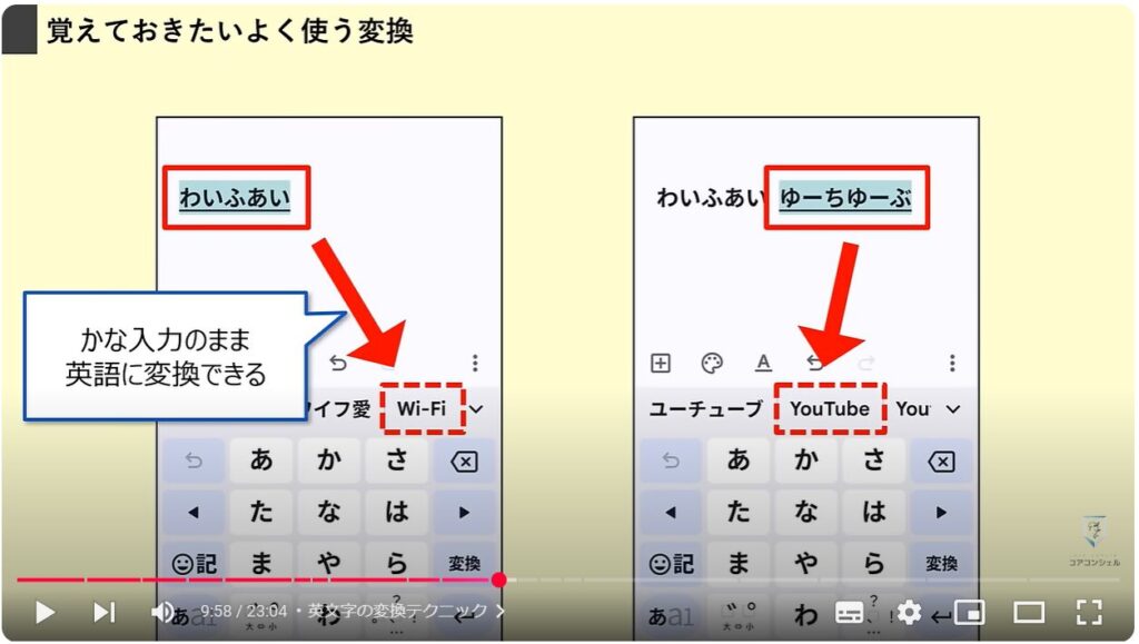 文字入力の便利設定：英文字の変換テクニック