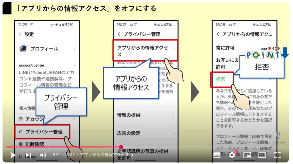 LINEの今すぐオフにすべき設定11選:アプリからの情報アクセス