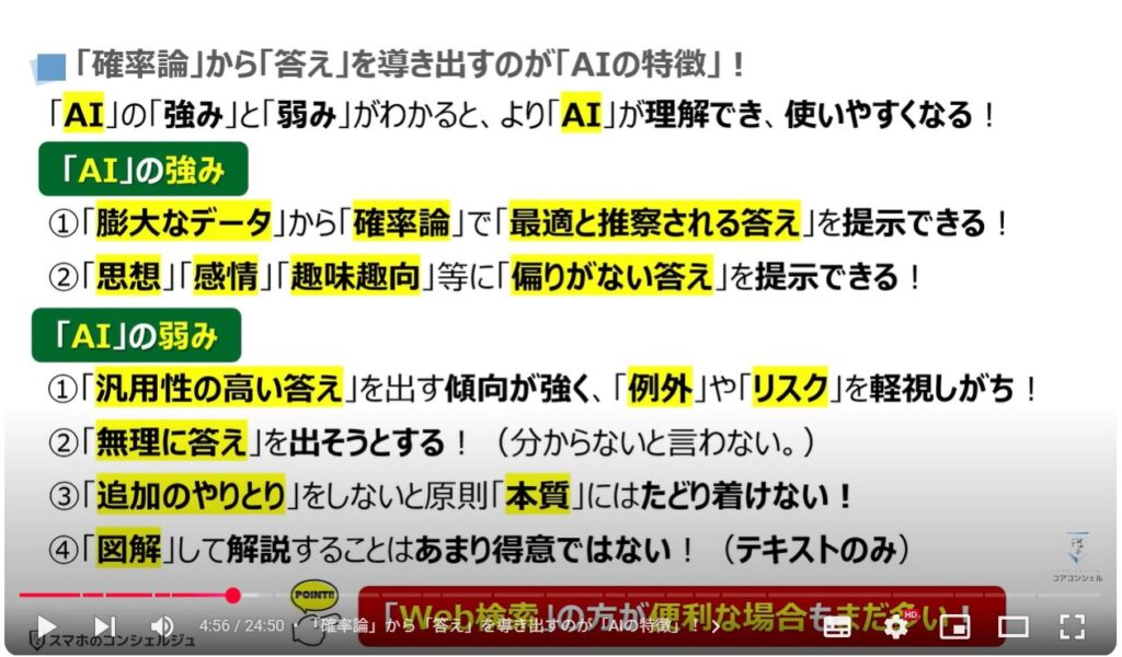 AIの正しい知識とAIの間違いを見抜く方法：「確率論」から「答え」を導き出すのが「AIの特徴」！