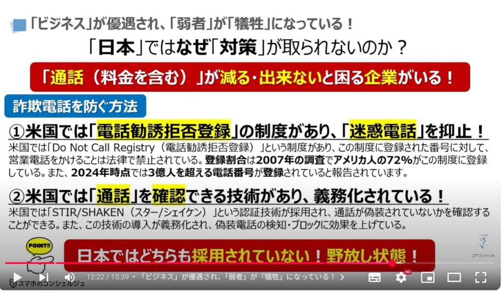 電話番号偽装の恐怖：「ビジネス」が優遇され、「弱者」が「犠牲」になっている！