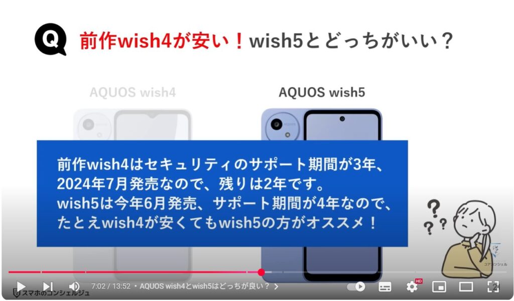 2万円の格安スマホ：AQUOS wish4とwish5はどっちが良い？