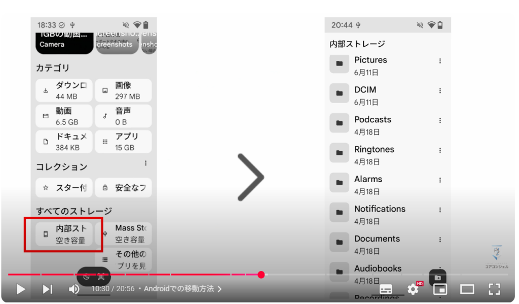 SSDをお勧めする理由：Androidでの移動方法