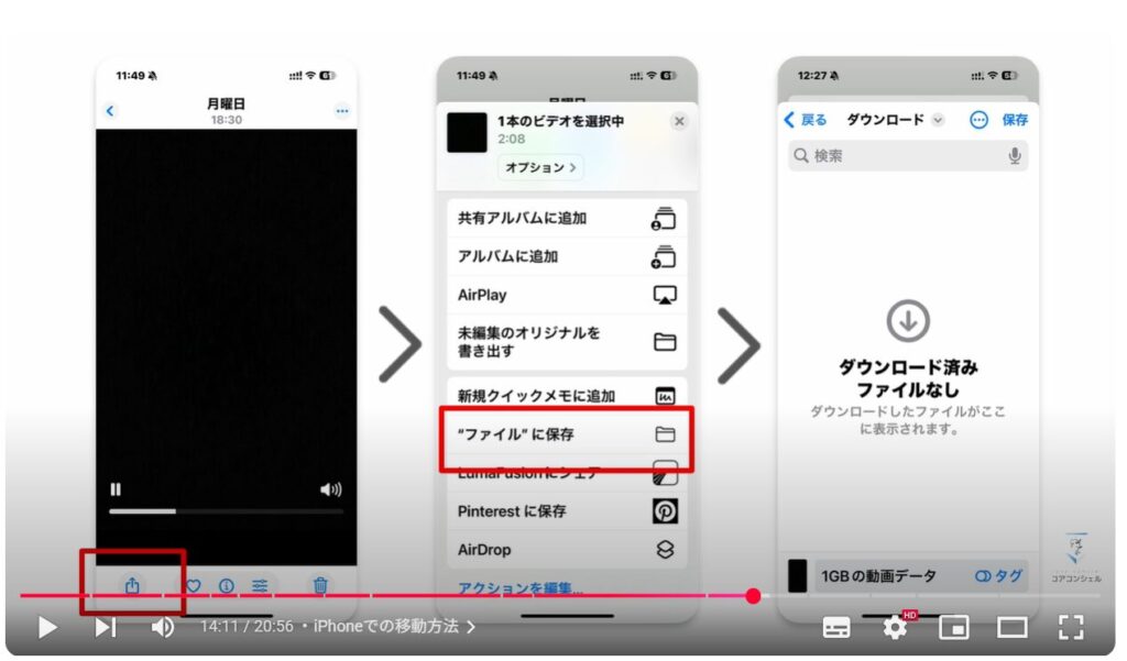 SSDをお勧めする理由：iPhoneでの移動方法
