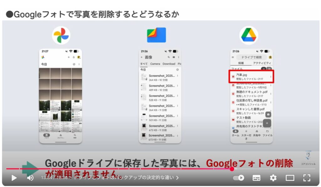 Googleフォトの写真だけを削除する方法：ドライブとフォトのバックアップの決定的な違い