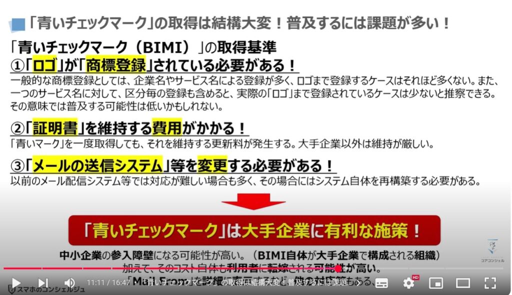 メールアドレスの偽装は可能!偽装の手口と今できる対策:「青いチェックマーク」の取得は結構大変!普及するには課題が多い!