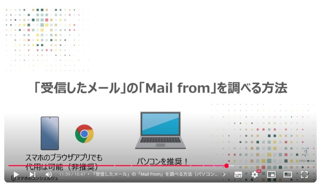 メールアドレスの偽装は可能!偽装の手口と今できる対策:「受信したメール」の「Mail From」を調べる方法(パソコンを推奨)